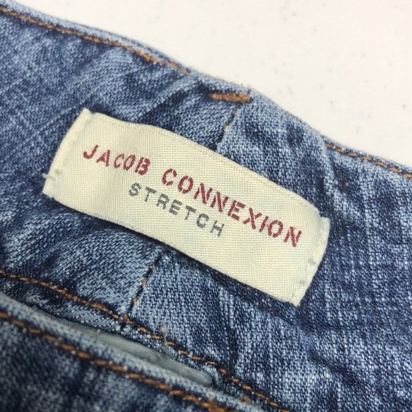 VINTAGE JACOB CONNEXION STRETCH DENIM CAPRIS 4/27x25 😎 - Picture 2 of 12